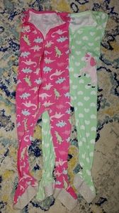 3T Carter's Footie Pajama Pair